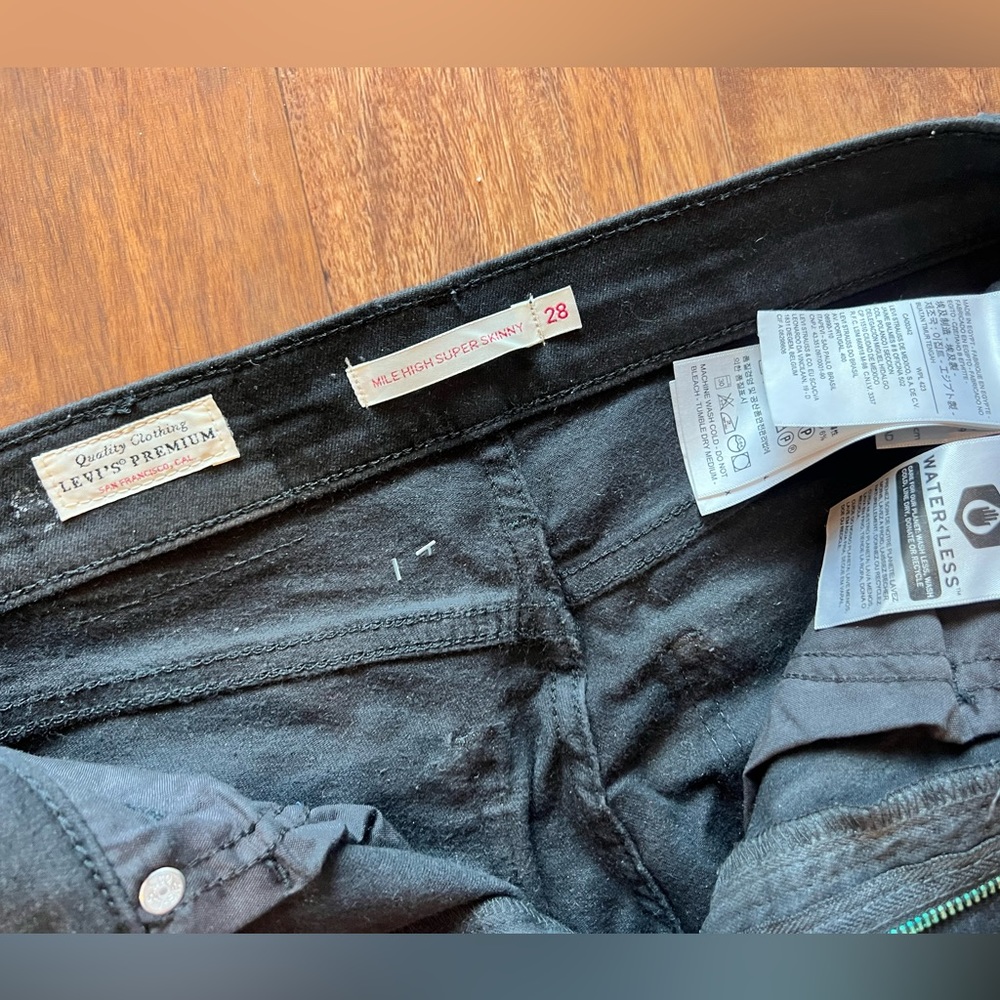 Levi’s mile high super skinny jeans